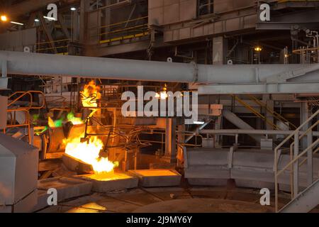 Erste Quantum Minerals Kupferhütte in Betrieb Stockfoto