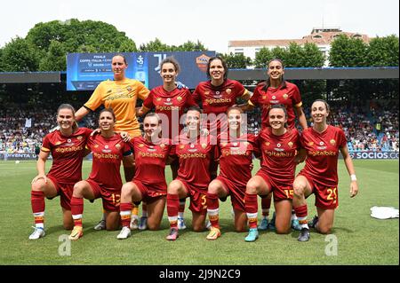 Ferrara, Italien. 22.. Mai 2022. As roma während des Finales - FC Juventus - AS Roma, Italienisches Fußballspiel Coppa Italia Frauen in Ferrara, Italien, Mai 22 2022 Quelle: Independent Photo Agency/Alamy Live News Stockfoto