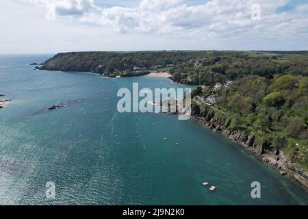 Salcombe Devon UK Drohne Luftaufnahme Stockfoto