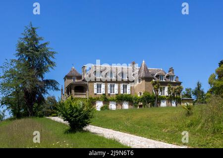 Chateau de Cuqueron, Weingut Jurançon. Cuqueron, Bearn, Pyrenees-Atlantiques, Frankreich Stockfoto