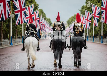 Prunk, Zeremonie und Farbe beim Platinjubiläum Ihrer Majestät der Königin im Jahr 2022 Stockfoto