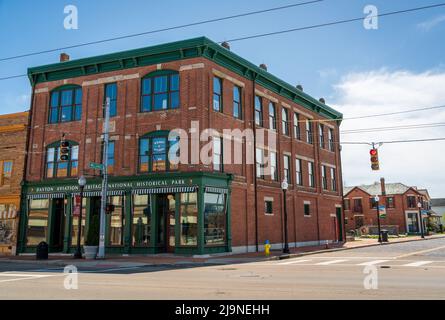 Umgebung des Wright-Dunbar Interpretive Center und Plaza Stockfoto