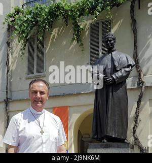 TURIN, ITALIEN - 24. MAI 2022: P. Fernández Artime Ángel, Rektor der Kongregation der Salesianer und Nachfolger von Don Bosco im Jahr 10. Stockfoto