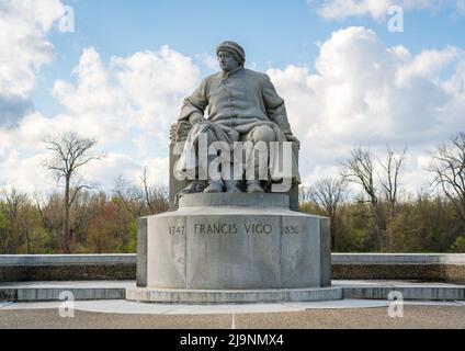 Statue von George Rogers Clark Stockfoto