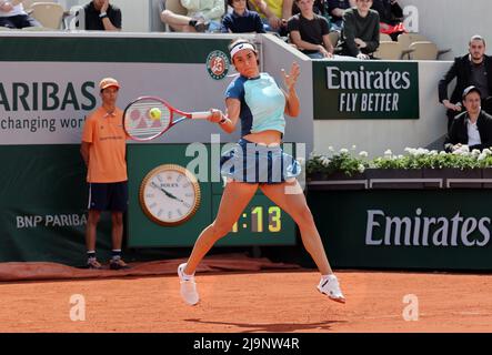 Paris, Frankreich. 24.. Mai 2022. Caroline Garcia aus Frankreich spielt am Dienstag, den 24. Mai 2022, gegen den US-Spieler Taylor Townsend bei den French Tennis Open in Roland Garros in der Nähe von Paris. Garcia gewann 6-3, 6-4. Foto von Maya Vidon-White/UPI Credit: UPI/Alamy Live News Stockfoto