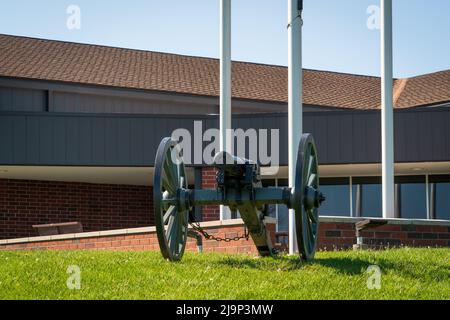 Weaponery auf dem Schlachtfeld von Mill Springs Stockfoto