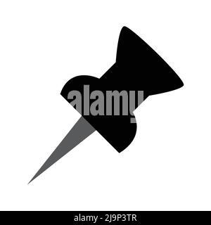 PIN-Symbol auf weißem Hintergrund einfügen Stock Vektor