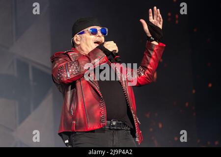 Rennbahn SNAI La Mura, Mailand, Italien, 24. Mai 2022, Vasco Rossi während Vasco Rossi - Non Stop Live 2022 - Italienischer Sänger Musikkonzert Stockfoto