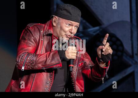 Rennbahn SNAI La Mura, Mailand, Italien, 24. Mai 2022, Vasco Rossi während Vasco Rossi - Non Stop Live 2022 - Italienischer Sänger Musikkonzert Stockfoto