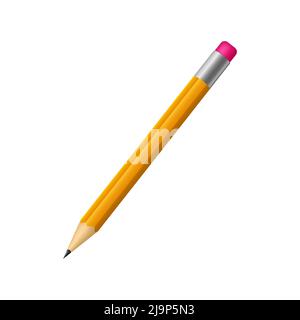 Grafikstift. 3D Element auf weißem Hintergrund. Vektorgrafik Stock Vektor