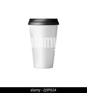 Isolierte 3D Kaffeetasse. Vektorgrafik Stock Vektor