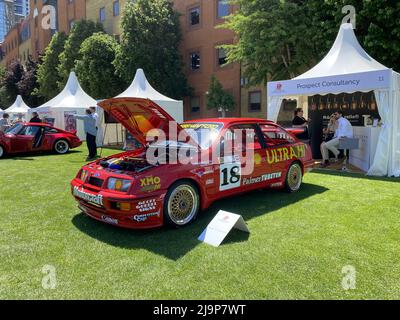 IM BILD: 1987 Ford Sierra Cosworth RS500 2021 London Concours bei der Honourable Artillery Company in London, Großbritannien. Drei Tage Automobil-Genuss, mit einigen der kultigsten Sportwagen der Welt, vom 8-10. Juni 2021 wo: London, Großbritannien Wann: 08. Juni 2021 Credit: Jon Gillespie/WENN Stockfoto