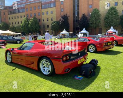 IM BILD: 1996 Ferrari F50 2021 London Concours bei der Honourable Artillery Company in London, Großbritannien. Drei Tage Automobil-Genuss, mit einigen der kultigsten Sportwagen der Welt, vom 8-10. Juni 2021 wo: London, Großbritannien Wann: 08. Juni 2021 Credit: Jon Gillespie/WENN Stockfoto