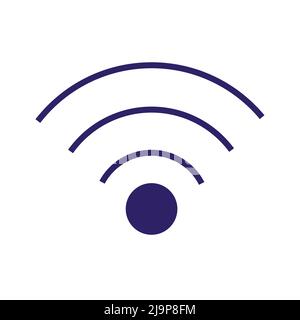WIFI-Symbol. WIFI-Symbol auf weißem Hintergrund Stock Vektor