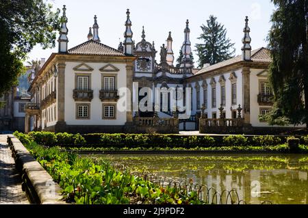 Blick auf den Mateus Palast in Vila Real, Portugal Stockfoto