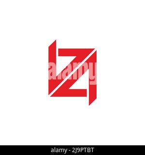 Buchstaben BA quadratische Pfeile nach oben bunte Logo Vektor Stock Vektor
