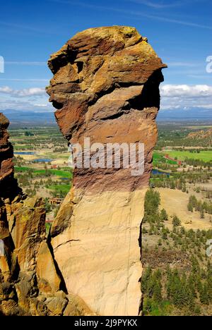 Monkey Face im Smith Rock State Park, Oregon Stockfoto