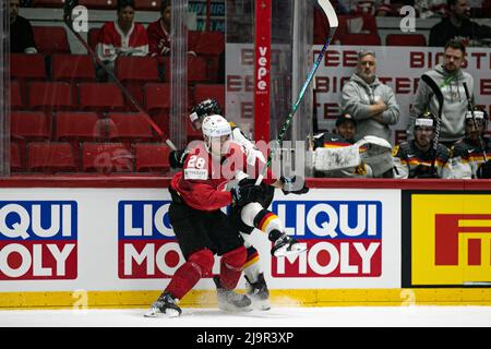 Ice Hall, Helsinki, Finnland, 24. Mai 2022, MEIER Timo (Schweiz) während der IIHF Eishockey Weltmeisterschaft - Deutschland vs Schweiz - Eishockey Stockfoto