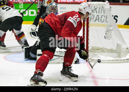 Helsinki, Finnland. 24.. Mai 2022. (Schweiz) während IIHF Eishockey Weltmeisterschaft - Deutschland gegen Schweiz, Eishockey in Helsinki, Finnland, Mai 24 2022 Quelle: Independent Photo Agency/Alamy Live News Stockfoto