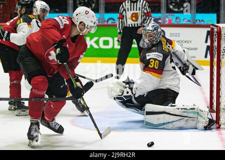 Helsinki, Finnland. 24.. Mai 2022. (Schweiz) während IIHF Eishockey Weltmeisterschaft - Deutschland gegen Schweiz, Eishockey in Helsinki, Finnland, Mai 24 2022 Quelle: Independent Photo Agency/Alamy Live News Stockfoto