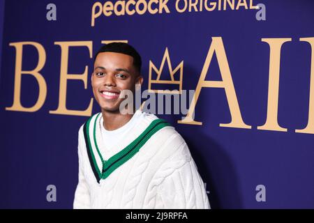 Hollywood, Usa. 24.. Mai 2022. HOLLYWOOD, LOS ANGELES, KALIFORNIEN, USA - 24. MAI: Der amerikanische Schauspieler Jabari Banks kommt beim FYC Event von NBCUniversal für „Bel-Air“ an, das am 24. Mai 2022 im NBCU FYC House in Hollywood, Los Angeles, Kalifornien, USA, stattfand. (Foto von Xavier Collin/Image Press Agency) Kredit: Image Press Agency/Alamy Live News Kredit: Image Press Agency/Alamy Live News Stockfoto