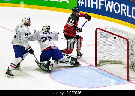 Helsinki, Finnland. 24.. Mai 2022. (Kanada) während der IIHF Eishockey-Weltmeisterschaft - Kanada vs Frankreich, Eishockey in Helsinki, Finnland, Mai 24 2022 Quelle: Independent Photo Agency/Alamy Live News Stockfoto