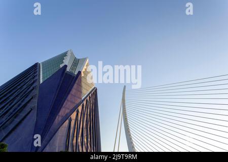 Valencia, Spanien - 05 07 2022: Das Ozeanographische (L'Oceanografic) Ozeanarium in der Stadt der Künste und Wissenschaften in Valencia. Stockfoto