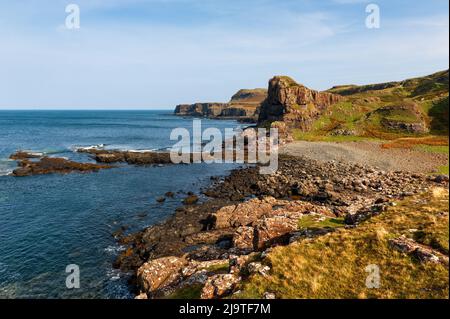 Port Haun auf dem Trenshnish Coastal Path auf der Isle of Mull, Schottland Stockfoto