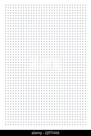Diagrammpapier. Bedruckbares gepunktetes Rasterpapier auf weißem ...
