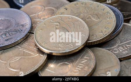 Ungarische Münzen Stockfoto