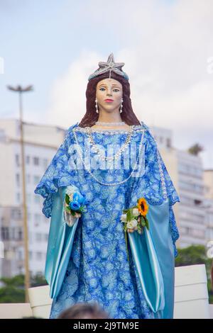 Iemanja-Statue in Rio de Janeiro, Brasilien - 29. Dezember 2018 : Iemanja-Statue auf der Party zu seinen Ehren in der Cana in Rio de Janeiro. Stockfoto