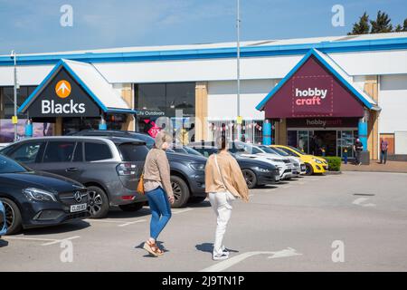 Ventura Shopping Centre, Tamworth, Staffordshire Stockfoto