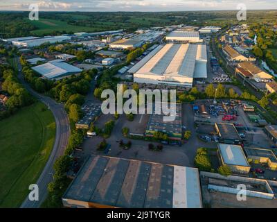 Pipers Way Industrial Estate GXO Distribution Center Stockfoto
