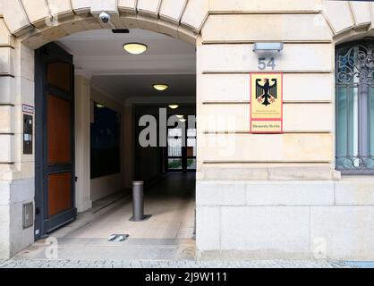 Berlin, 23. Mai 2022, Tor zum Bundesministerium für Ernährung und Landwirtschaft, Berliner Büro in der Wilhelmstraße Stockfoto