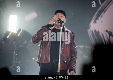 24. Mai 2022, Mailand, Mailand, Italien: Vasco Rossi tritt beim Ippodromo La Maura in Mailand auf. (Bild: © Pamela Rovaris/Pacific Press via ZUMA Press Wire) Stockfoto