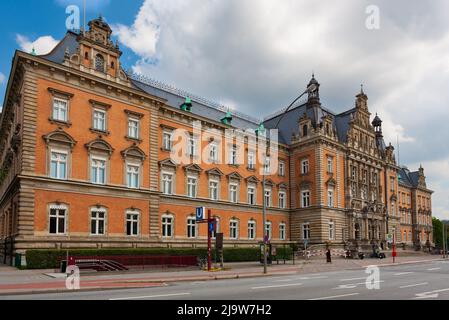 Hamburg, Deutschland - 12. Juli 2011 : Landgericht Hamburg Strafjustizgebäude. Gericht Hamburg. Stockfoto