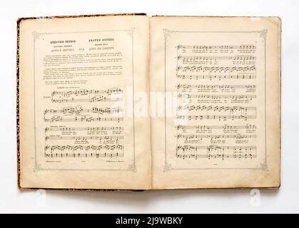 Jahrgangsmusik, des Russischen Reiches, 1880s. Stockfoto