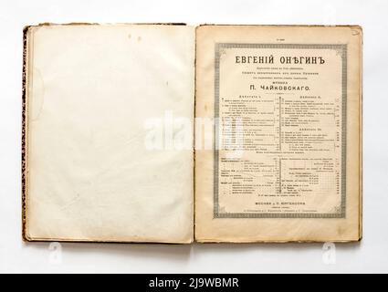 Jahrgangsmusik, des Russischen Reiches, 1880s. Stockfoto