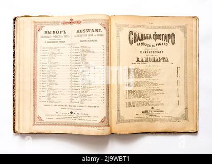 Jahrgangsmusik, des Russischen Reiches, 1880s. Stockfoto