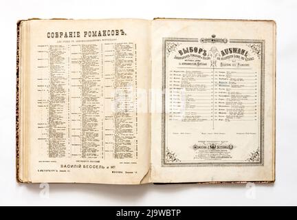 Jahrgangsmusik, des Russischen Reiches, 1880s. Stockfoto