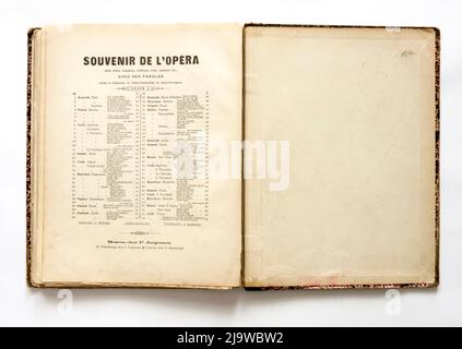 Jahrgangsmusik, des Russischen Reiches, 1880s. Stockfoto