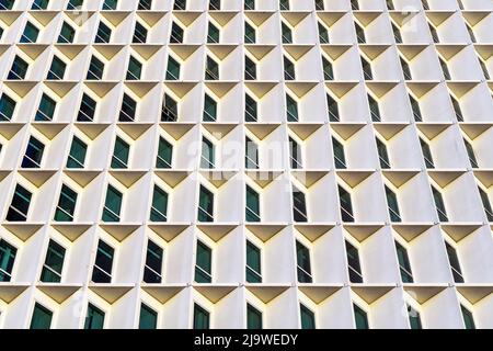 Details der abstrakten modernen Architektur Vollformat Hintergrund Stockfoto
