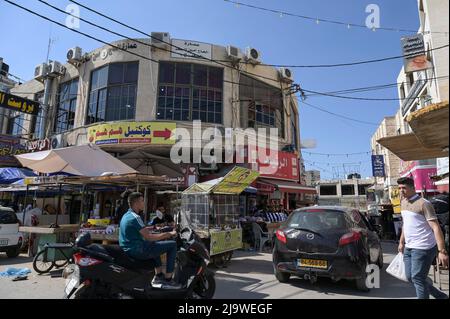 PALÄSTINA, Stadt Jenin, Straßenleben / PALÄSTINA, Stadt Jenin, Straßenleben Stockfoto