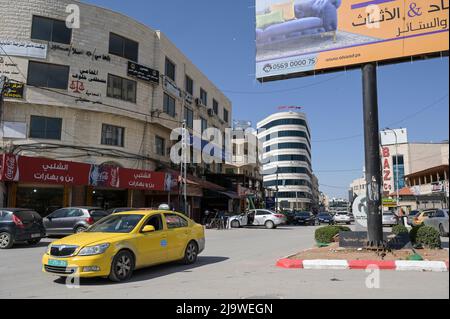 PALÄSTINA, Stadt Jenin, Straßenleben und Verkehr / PALÄSTINA, Stadt Jenin, Straßenleben Stockfoto