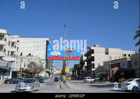 PALÄSTINA, Stadt Jenin, Straßenleben / PALÄSTINA, Stadt Jenin, Straßenleben Stockfoto