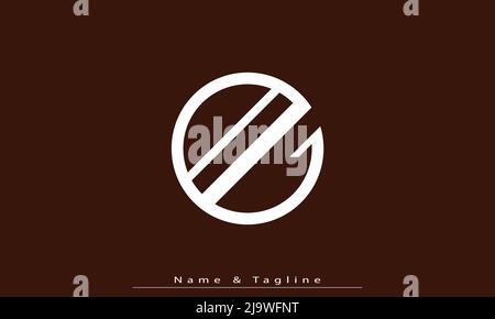 Alphabet Buchstaben Initialen Monogram Logo AG , GA Stock Vektor