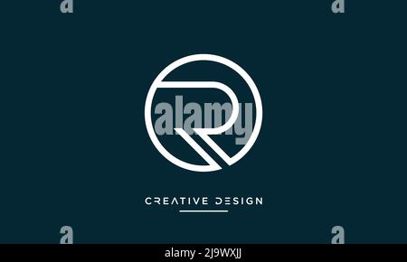 Alphabet Letters ODER RO Abstract Logo Stock Vektor