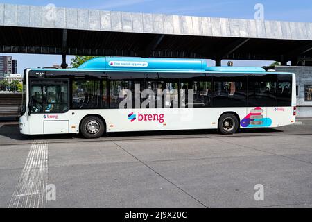 Breng MAN Lion's City CNG Bus am Venlo Hauptbahnhof Stockfoto