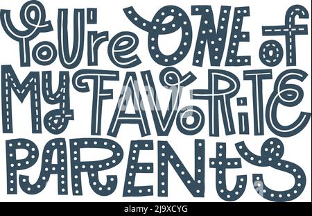 Happy Fathers Day Schriftzug. Stock Vektor