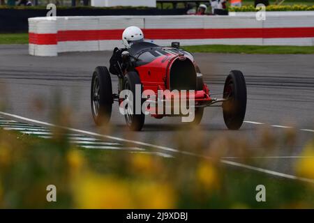 Tim Dutton, der Typ-51-Rennwagen-Rennwagen von 1928 bis 1935 Grad, Varzi Trophy, ein fünfundzwanzig-minütiges Einzelfahrerevent für historische Rennwagen Stockfoto